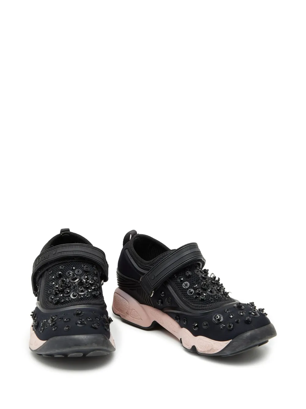 Christian Dior Pre-Owned Verfraaide sneakers - Zwart