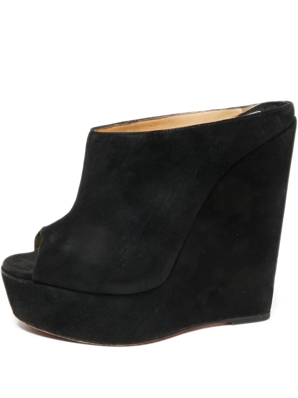 Christian Louboutin Pre-Owned 135mm suede sandals | Black | Image 1