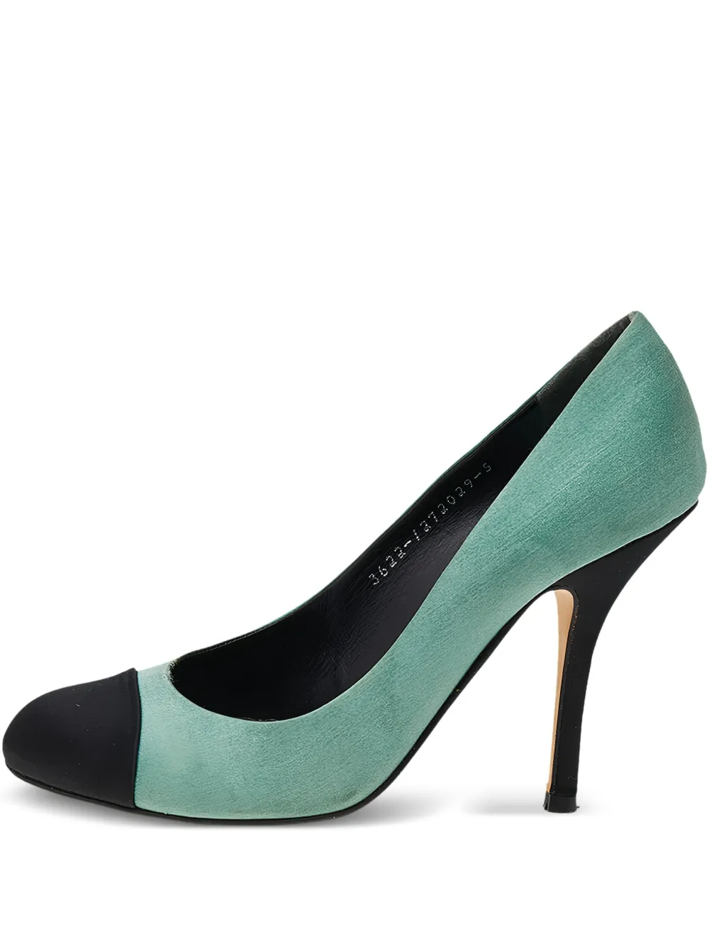Gina 140mm leather pumps | Green | Image 1