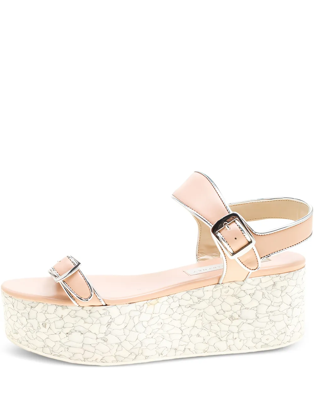 Stella McCartney Pre-Owned 60mm buckle platform sandals | Neutrals | Image 1