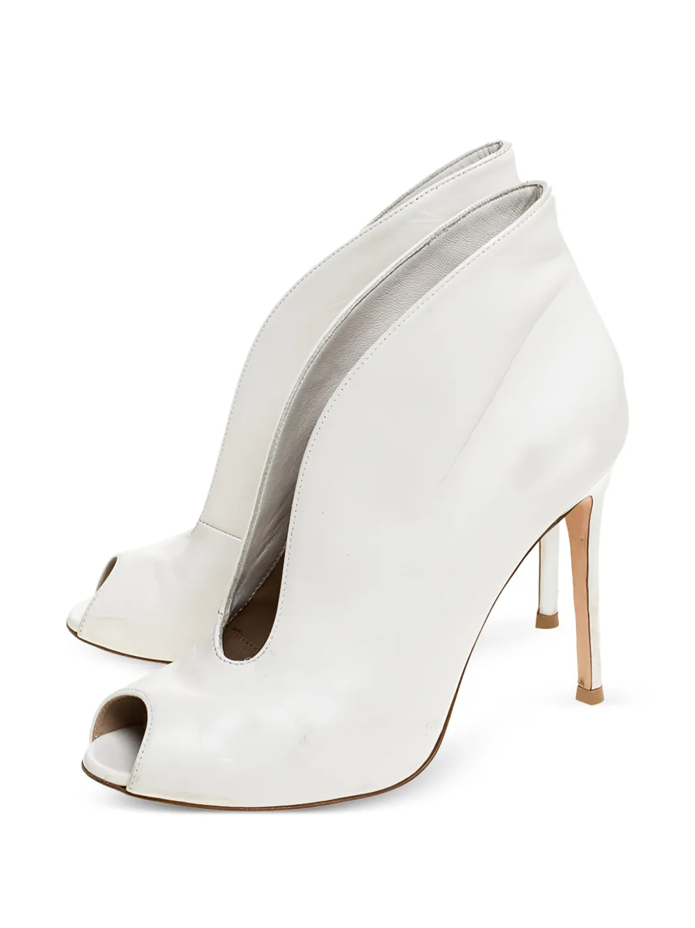 Gianvito Rossi 100 mm leren laarzen met hak - Wit