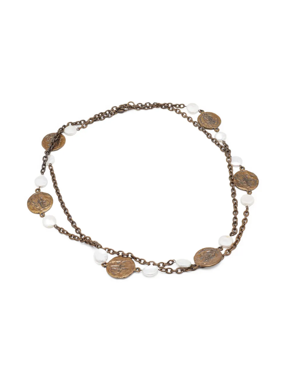 Carolina Herrera Vintage logo-charm chain necklace | Image 2