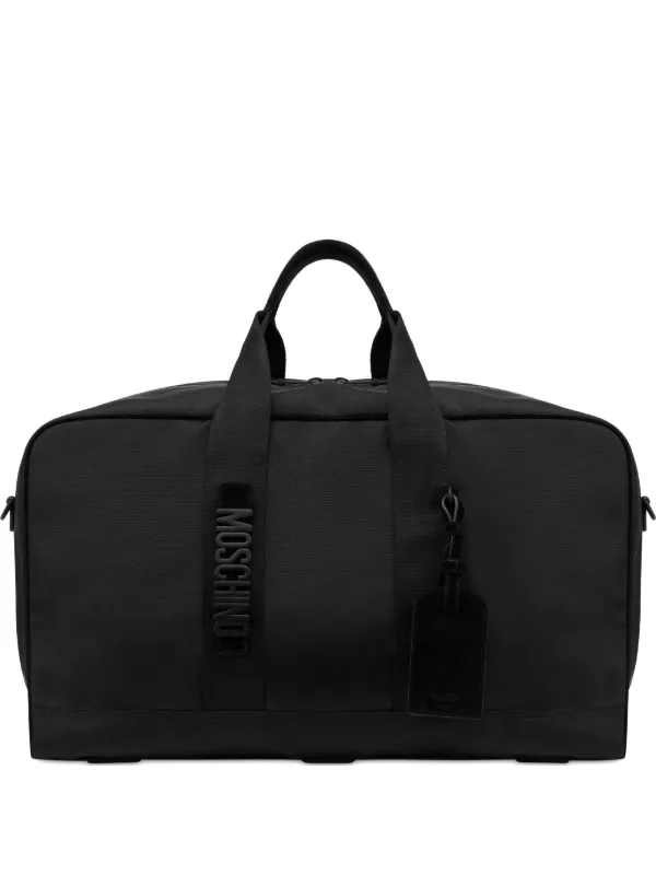 Moschino ロゴプレート ボストンバッグ | ブラック | FARFETCH JP