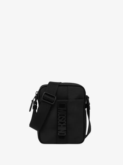 Moschino logo lettering messenger bag