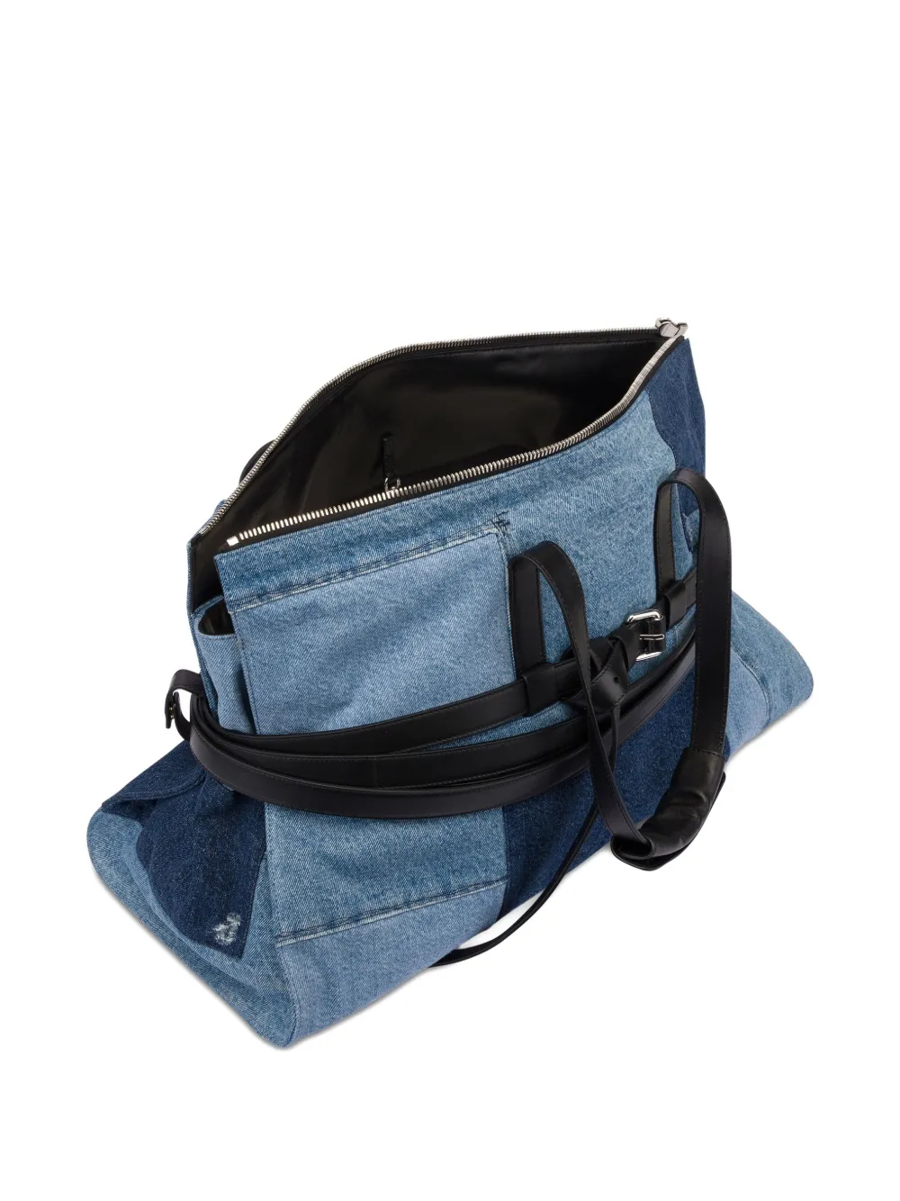 Moschino Shopper met ceintuur Blauw