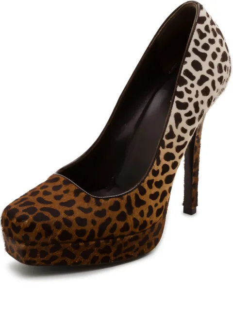 Gucci Pre-Owned 130mm leopard-print pumps