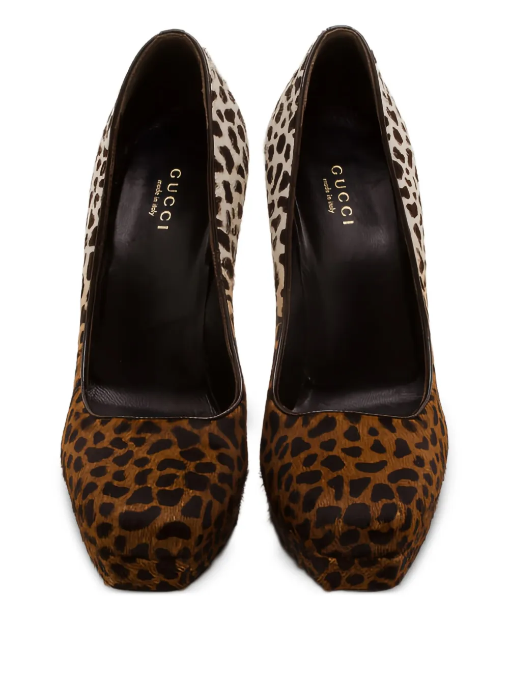 Gucci Pre-Owned 130 mm pumps met luipaardprint - Bruin