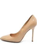 Sergio Rossi Vintage pre-owned 100mm Godiva patent stiletto pumps - Neutrals