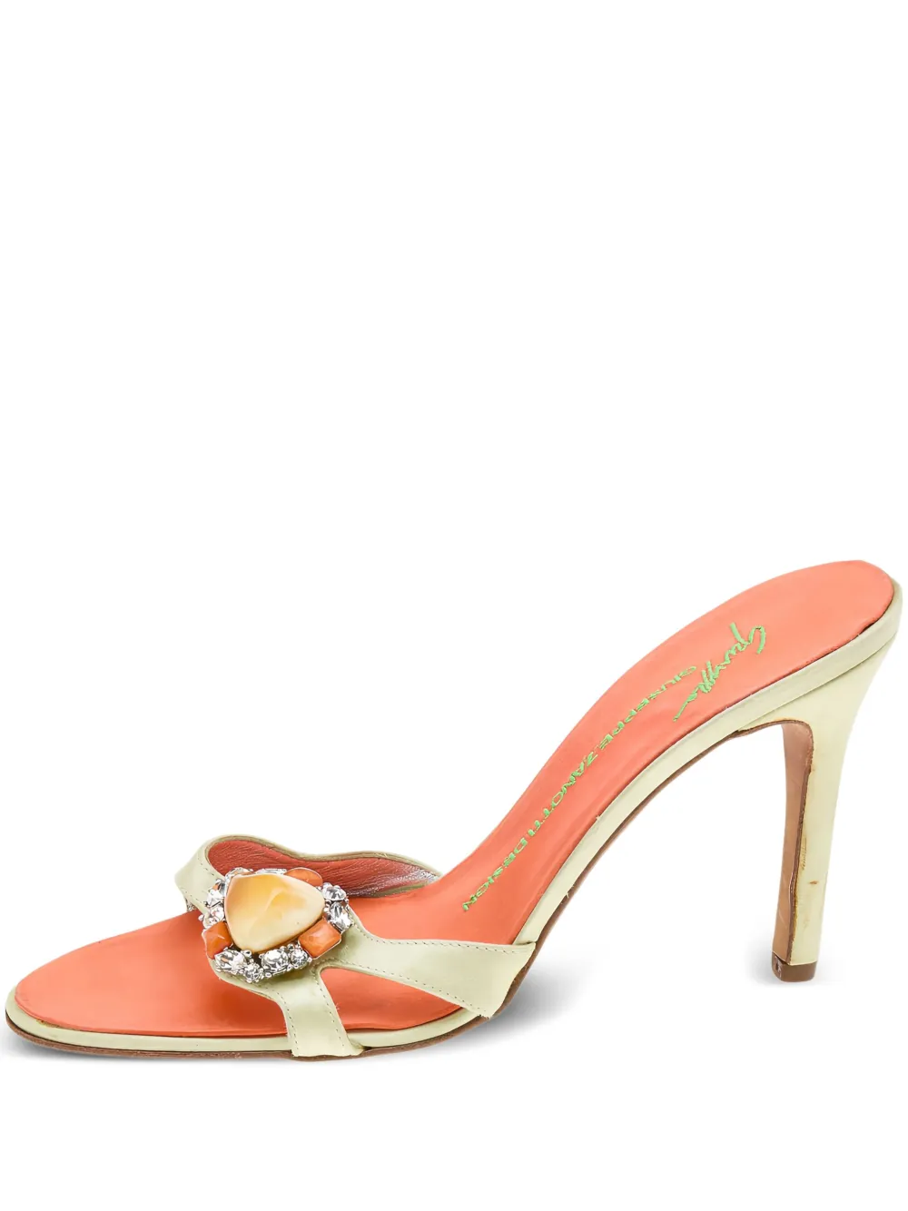 Giuseppe Zanotti Vintage Sandali con decorazione 100mm - Giallo