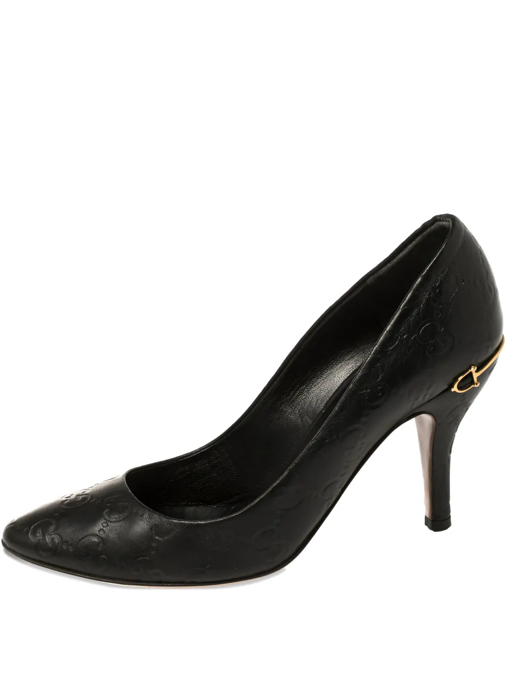 Gucci Pre-Owned Adina leather point-toe pumps | Black | Image 1