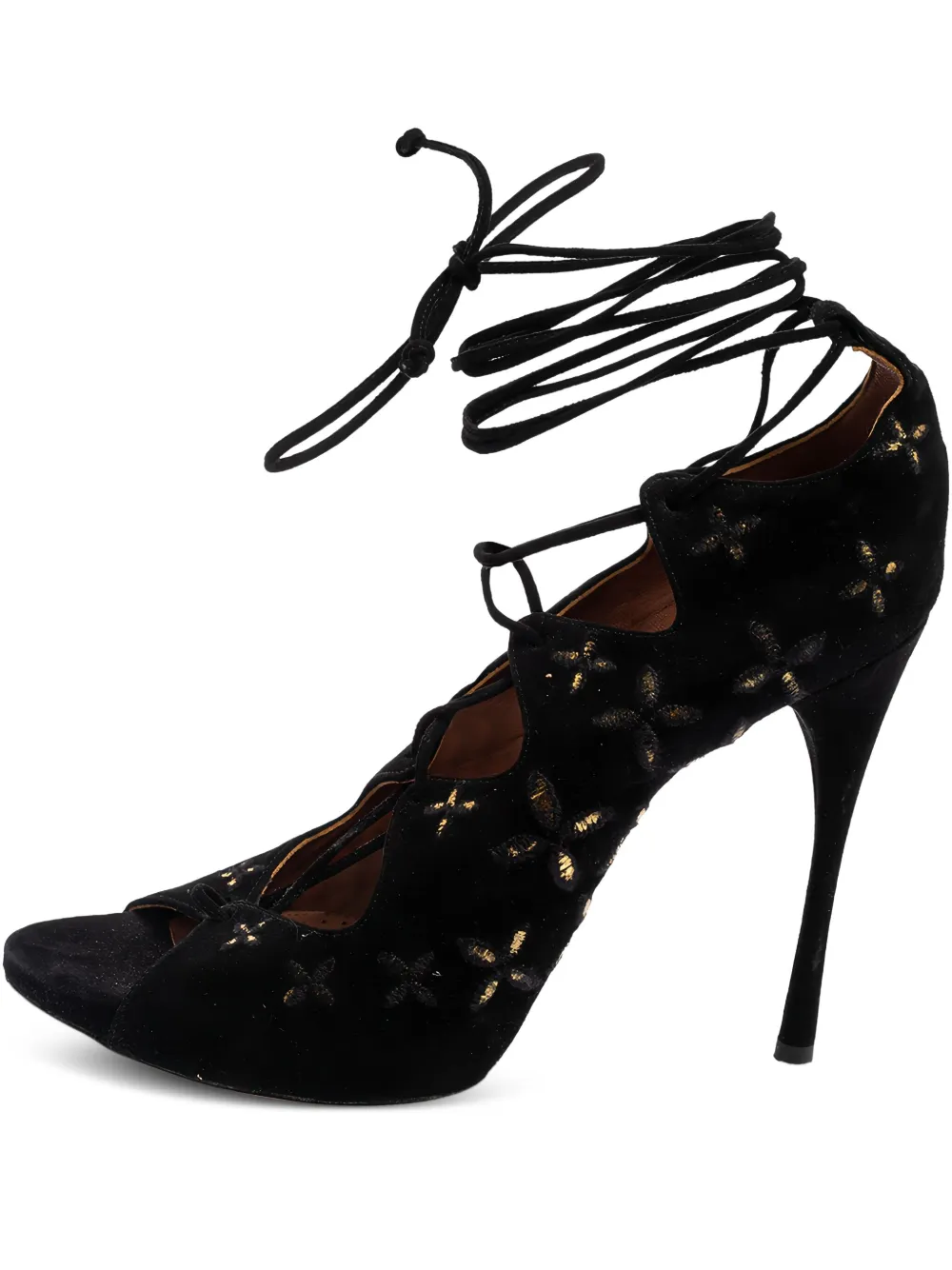 Alaïa Pre-Owned 120mm leather heeled sandals | Black | Image 1
