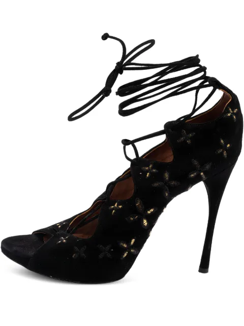 Alaïa Pre-Owned 120mm leather heeled sandals