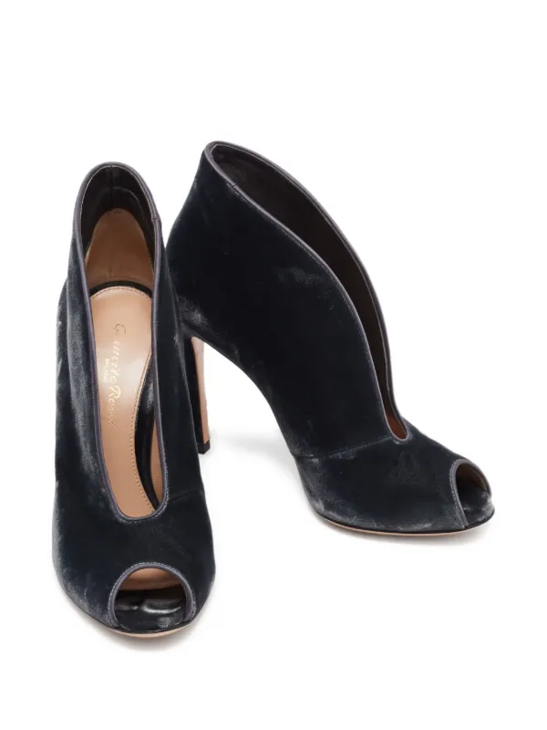 Gianvito Rossi pre-owned 95mm Vamp open-toe Pumps Grey FARFETCH IN