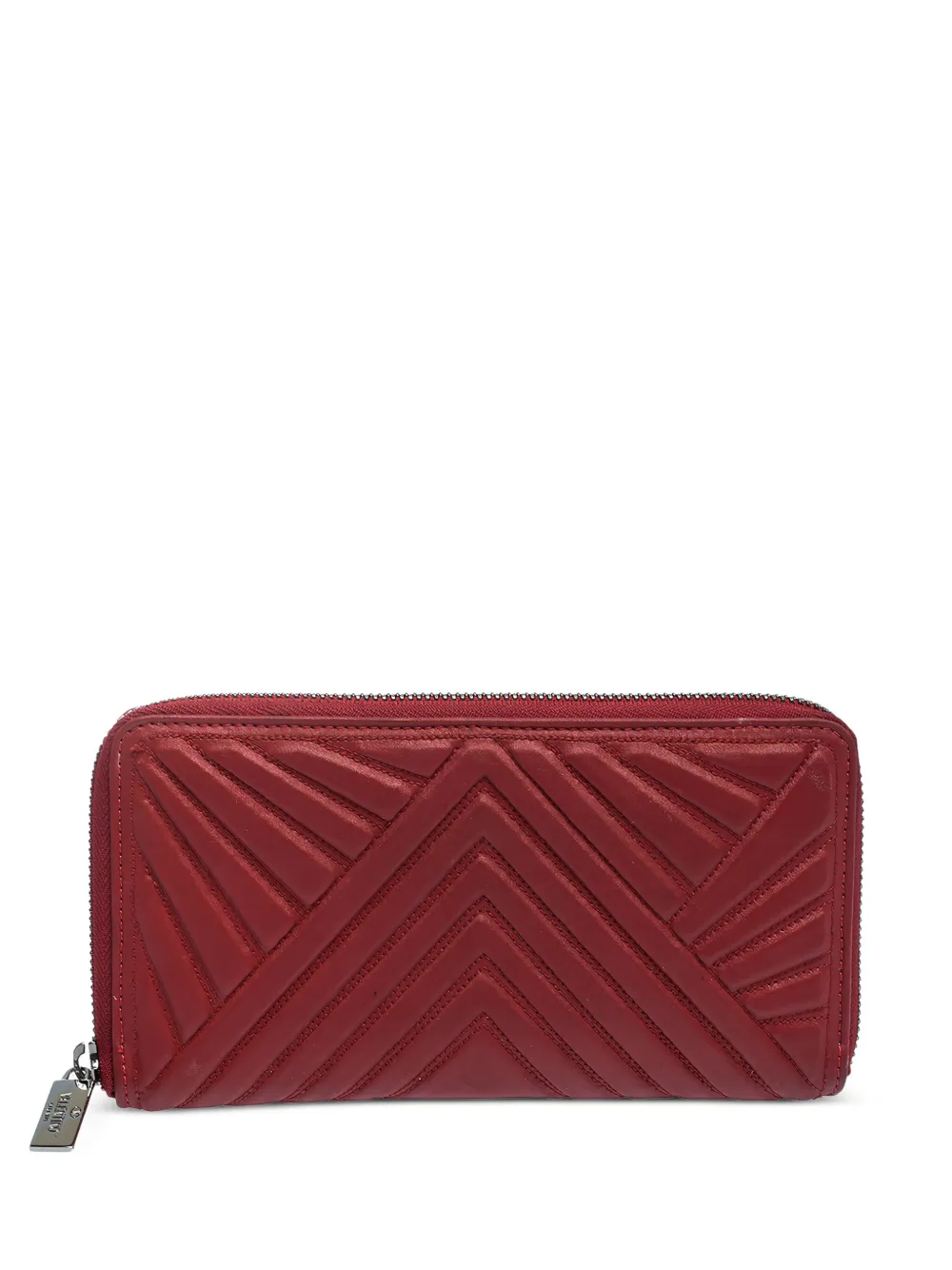 chevron quilted wallet