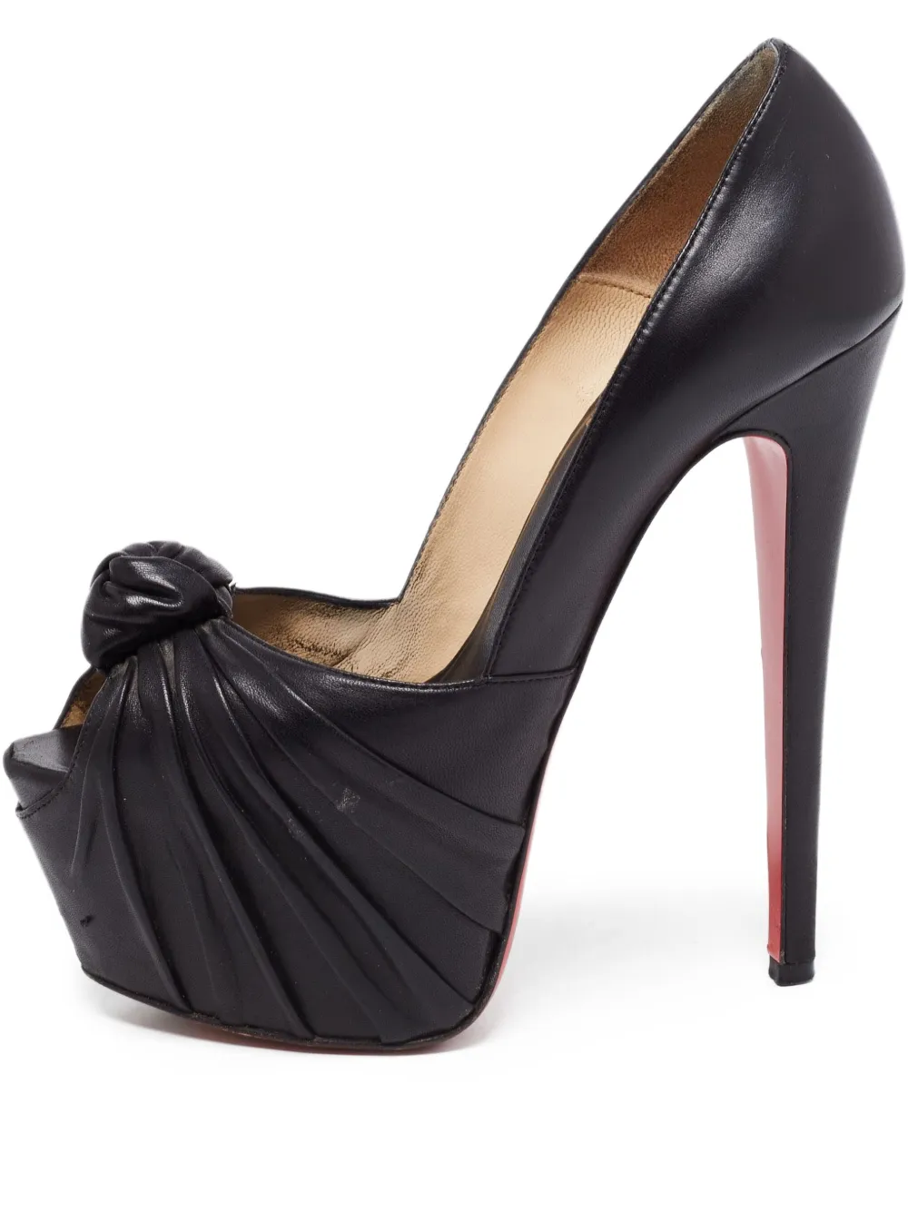 Christian Louboutin Pre-Owned Greissimo 150mm ノットパンプス - ブラック Christian Louboutin Pre-Owned Greissimo 150mm ノットパンプス - ブラック