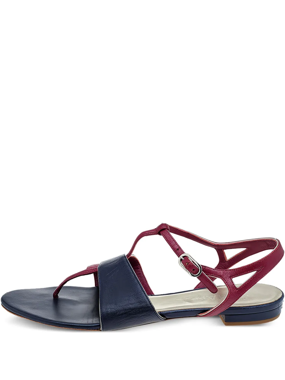 CHANEL Pre-Owned leather buckle sandals | Blue | Image 1