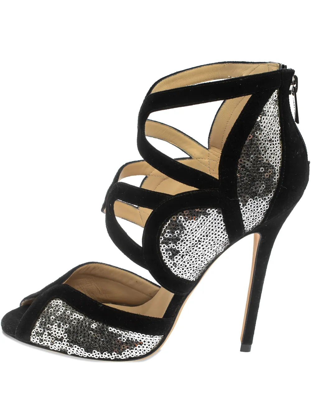 Jimmy Choo Pre-Owned sandales à sequins 125 mm | noir | Image 1
