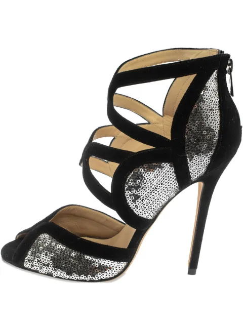 Jimmy Choo Pre-Owned 125mm sequined sandals