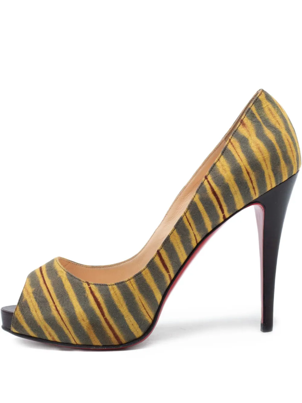 Christian Louboutin Pre-Owned レザーパンプス 120mm - イエロー Christian Louboutin Pre-Owned レザーパンプス 120mm - イエロー