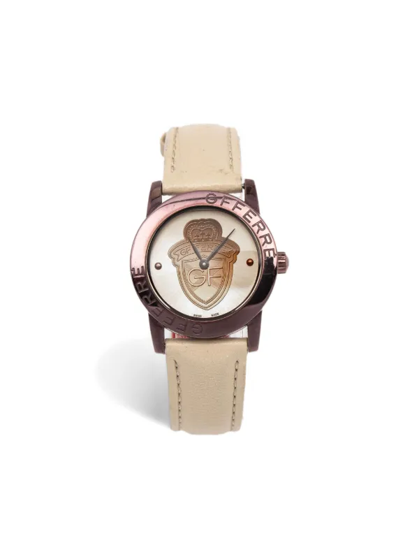 Gianfranco Ferré Pre-owned Steel Logo Dial 30mm in Neutrals