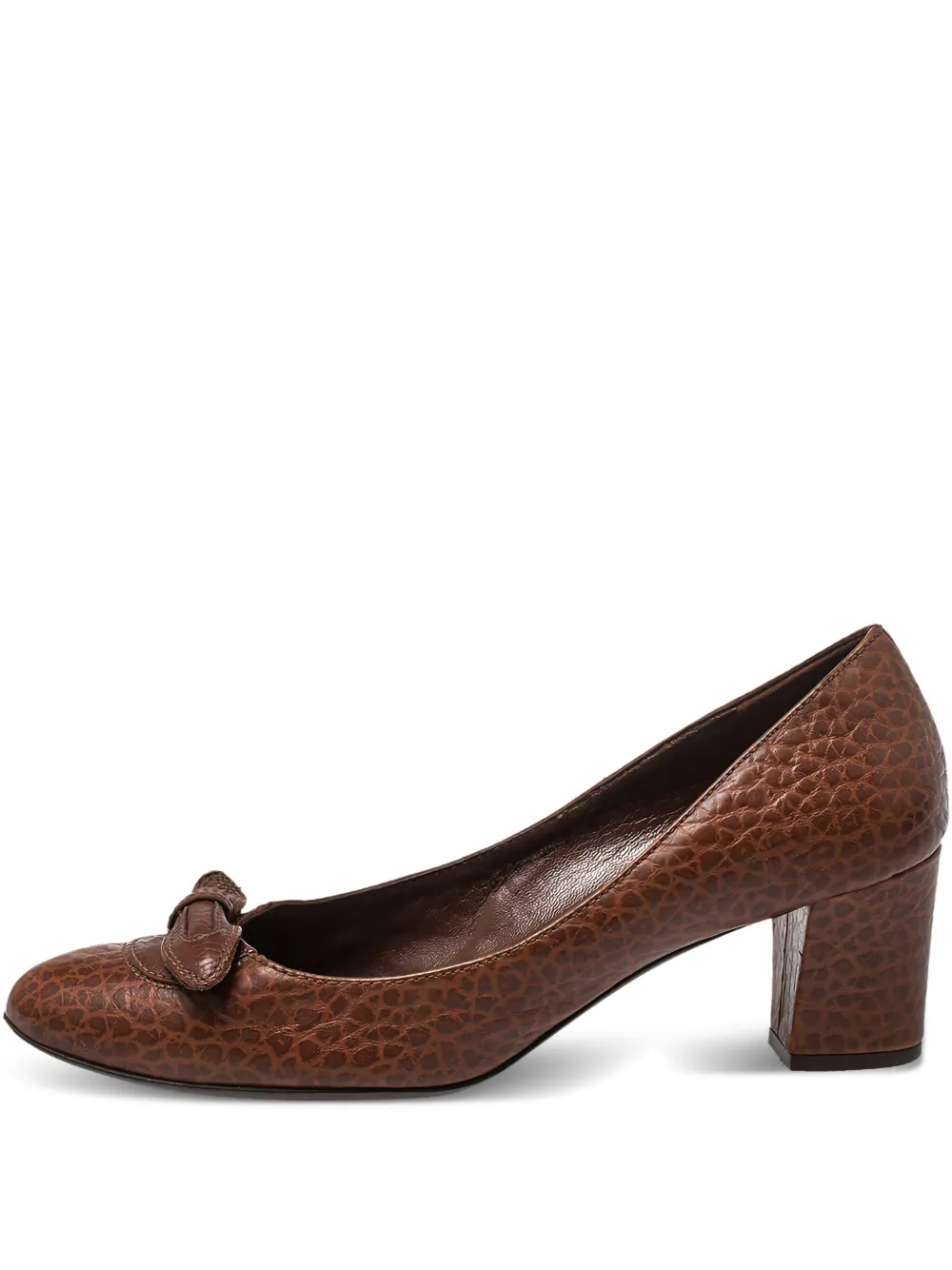 Ferragamo Pre-Owned leather heeled pumps | Brown | Image 1