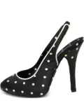 Dolce & Gabbana Pre-Owned polka-dot heeled sandals - Black