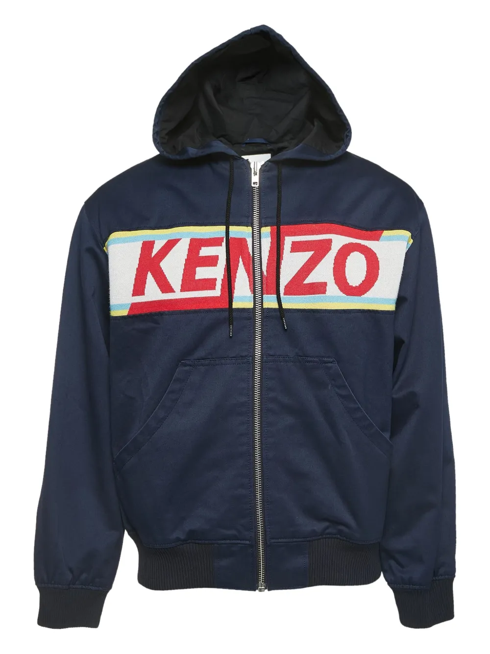 Kenzo Pre-Owned hooded zip-up jacket | Blue | Image 1