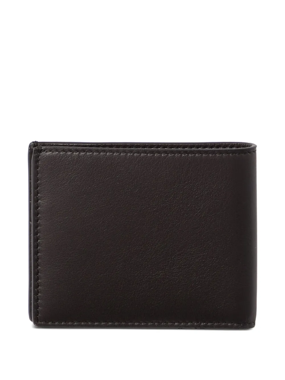 Brunello Cucinelli Leren portemonnee met logo-reliëf Bruin