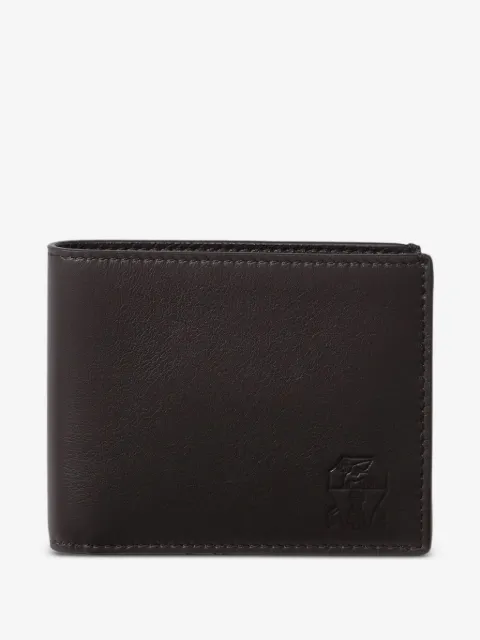Brunello Cucinelli logo-embossed leather wallet