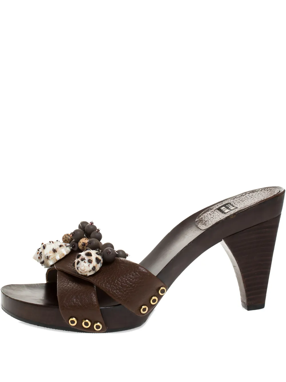 Stuart Weitzman 90mm beaded sandals | Brown | Image 1