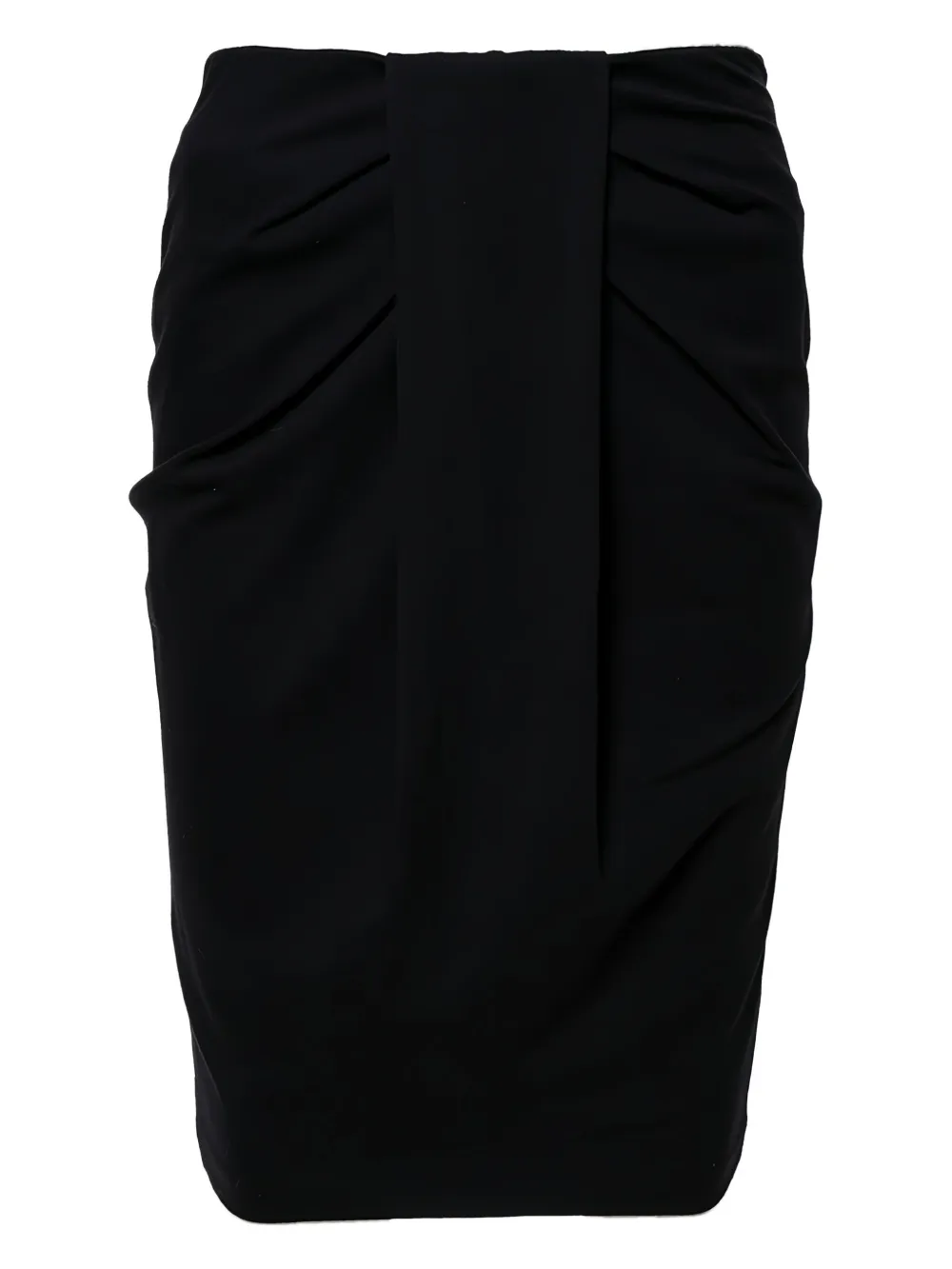 Emporio Armani Pre-Owned draped pencil skirt | Black | Image 1