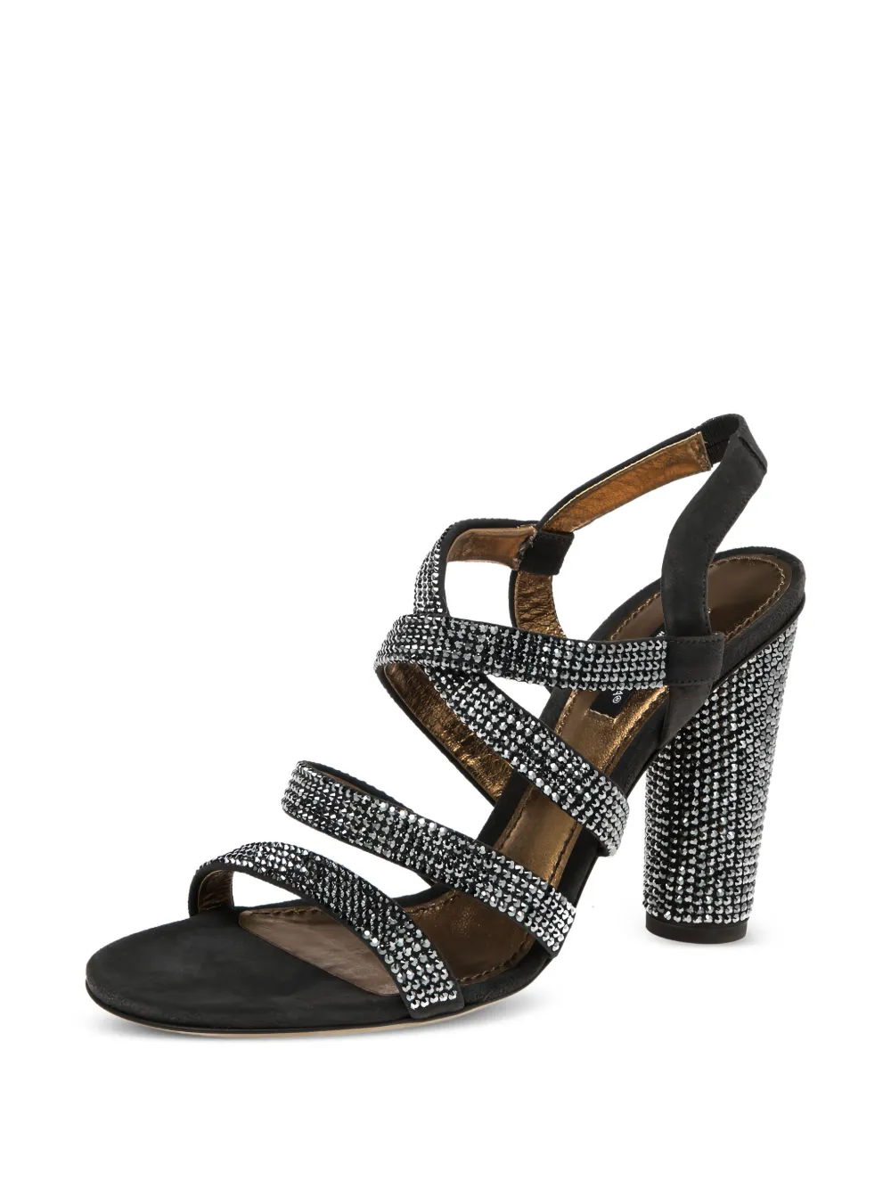 Dolce & Gabbana Pre-Owned 100mm crystal-embellished suede sandals | Image 2
