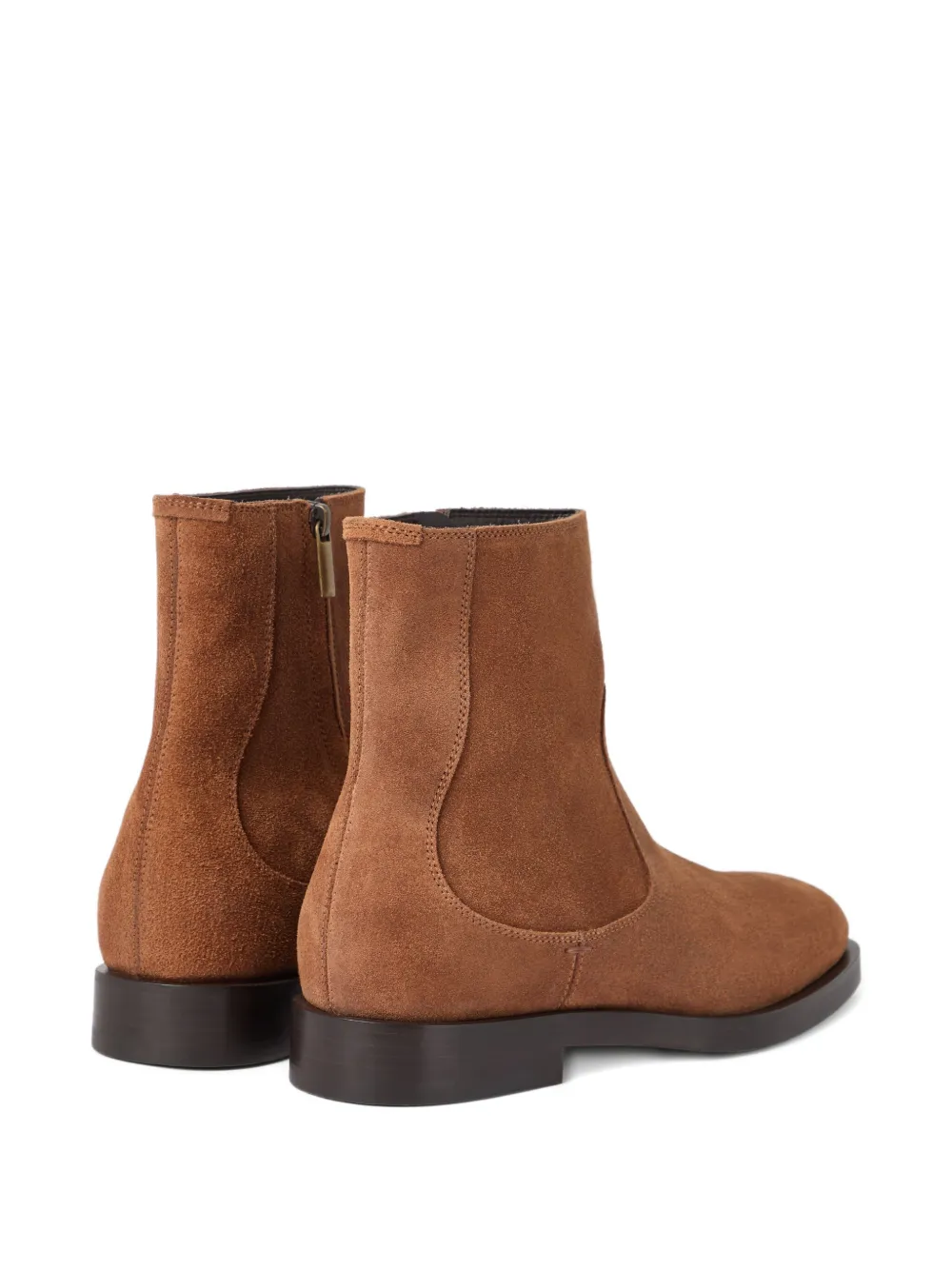 Brunello Cucinelli suede Chelsea boots Brown