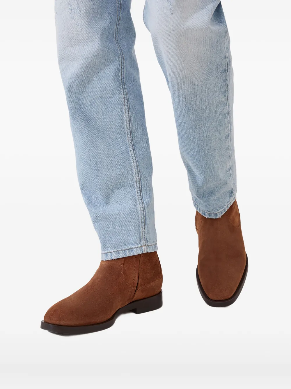 Brunello Cucinelli suede Chelsea boots Brown