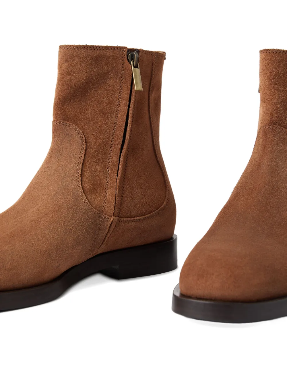 Brunello Cucinelli suede Chelsea boots Brown