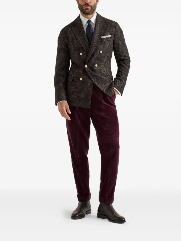 Brunello Cucinelli ダブルジャケット | ブラウン | FARFETCH JP