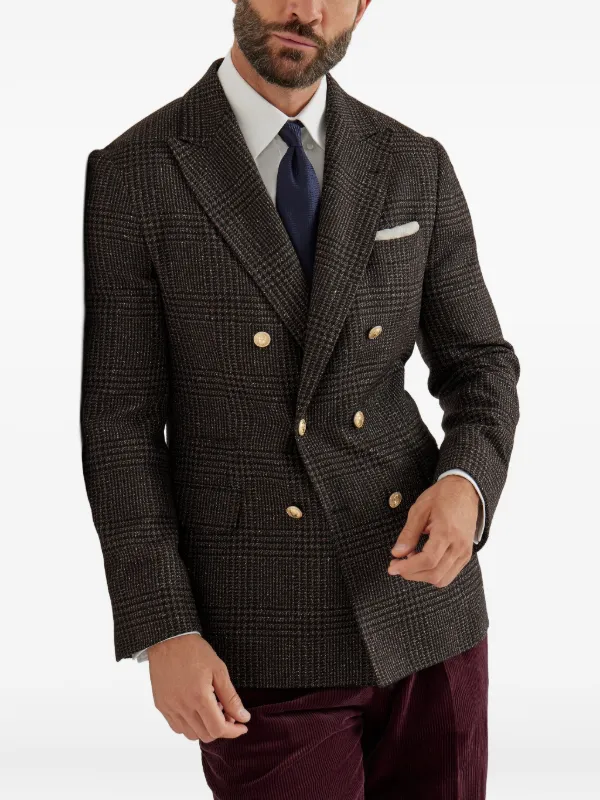 Brunello Cucinelli ダブルジャケット | ブラウン | FARFETCH JP