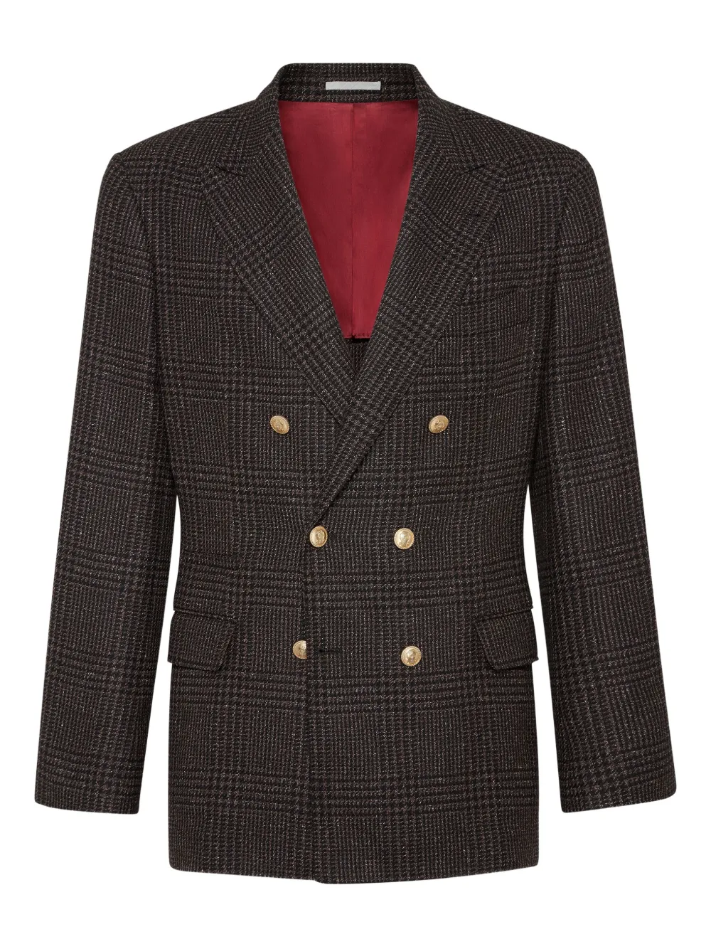 Brunello Cucinelli double-breasted blazer | Brown | Image 1