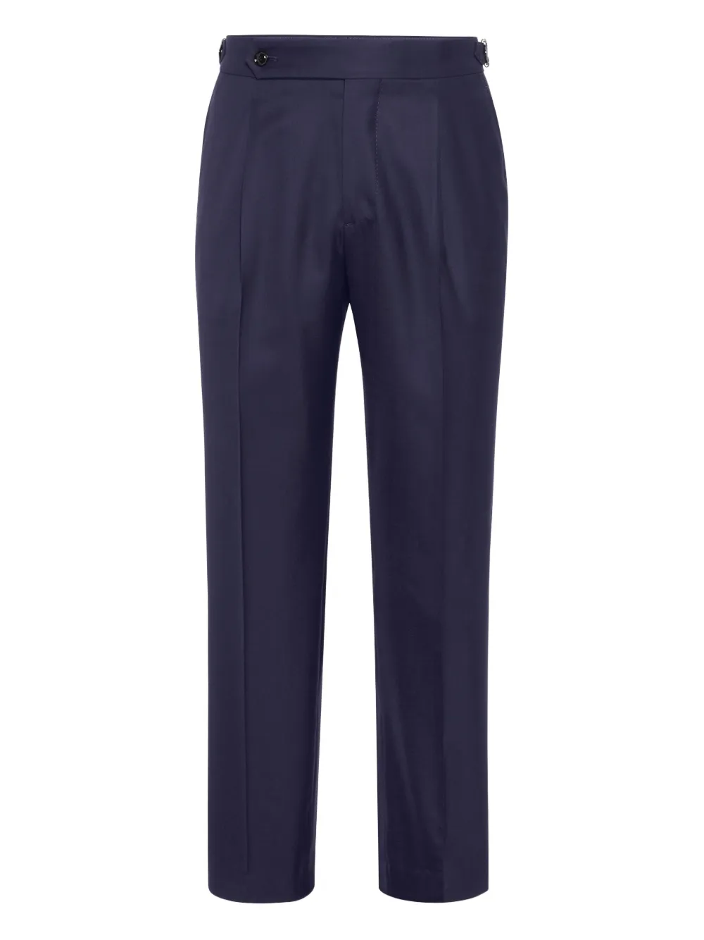 Brunello Cucinelli pleat-detail tuxedo trousers | Blue | Image 1