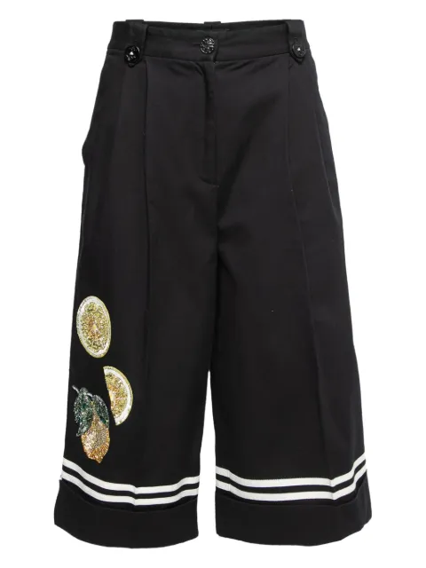 Dolce & Gabbana Pre-Owned embroidered wide-leg trousers