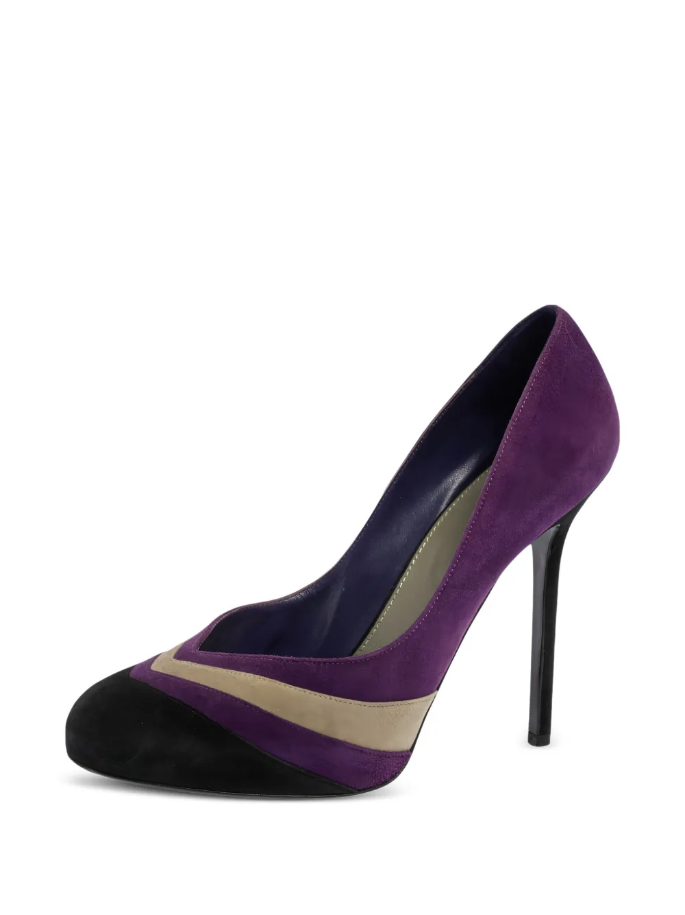 Sergio Rossi Vintage pre-owned 125mm colour-block suede pumps | Image 2