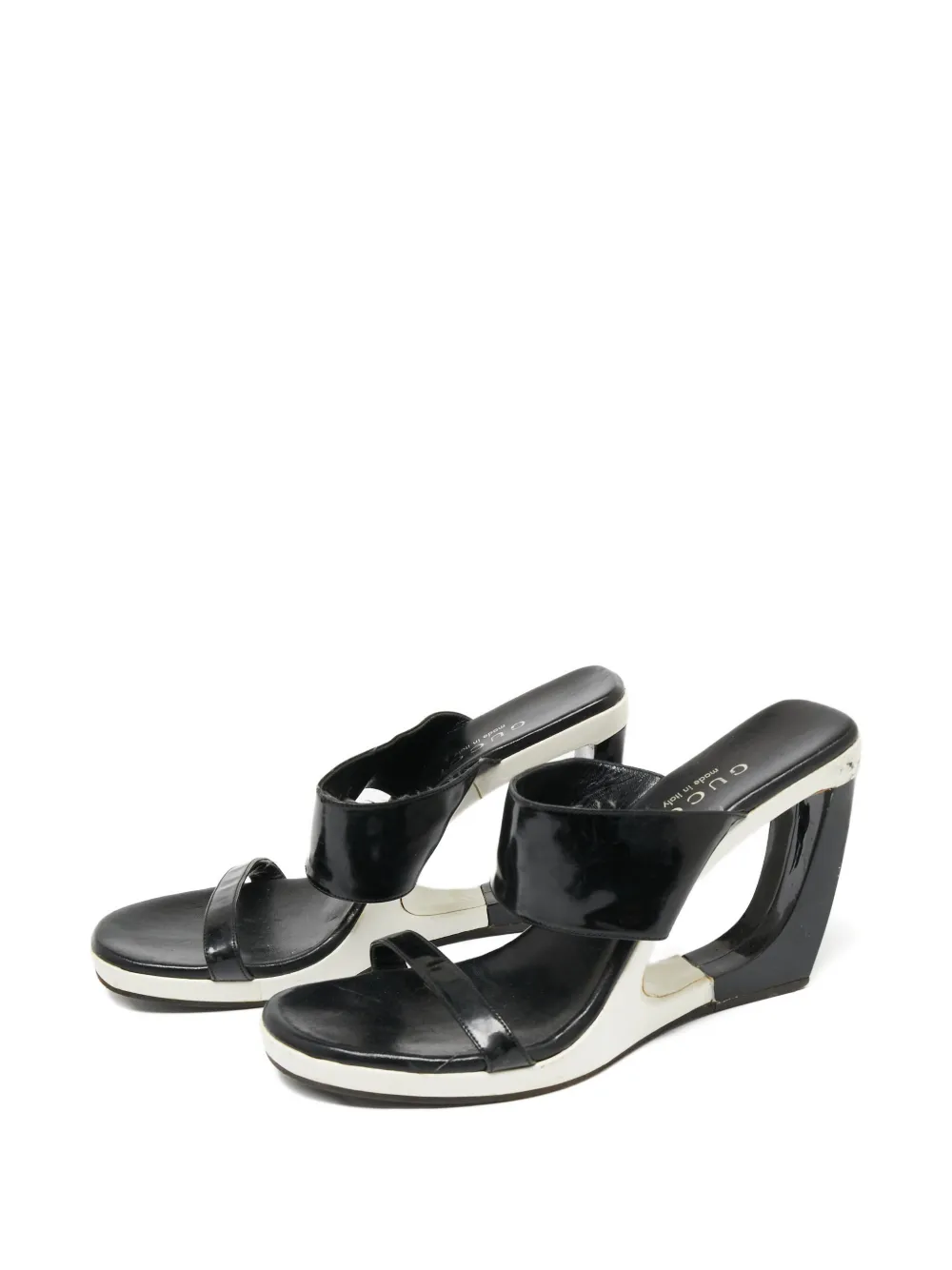 Gucci Pre-Owned Leren sandalen - Zwart