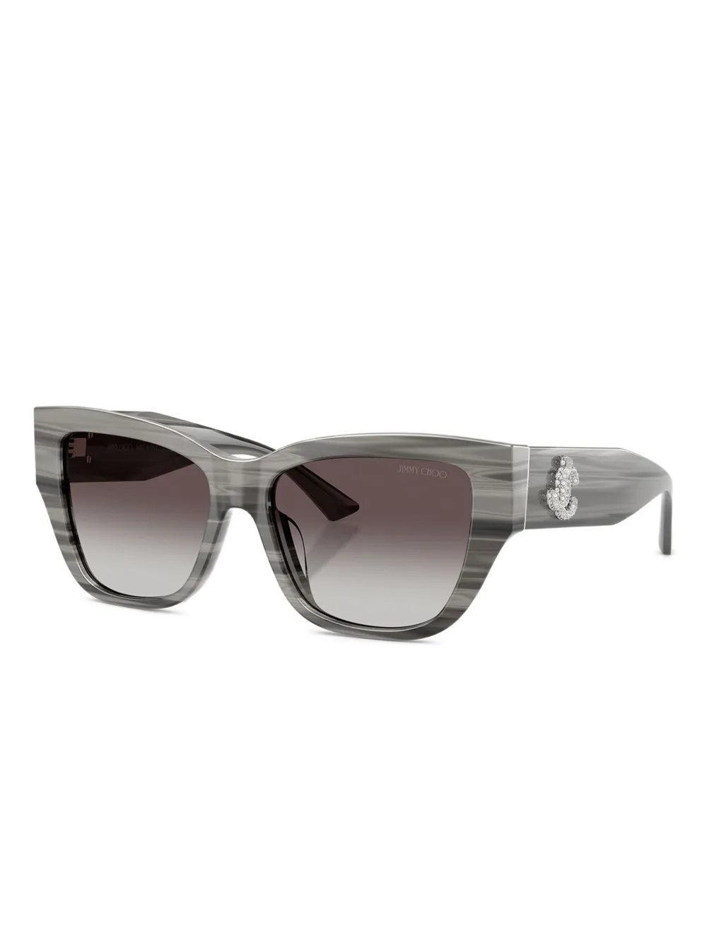 Jimmy Choo Eyewear Gestreepte zonnebril met kleurverloop - Grijs