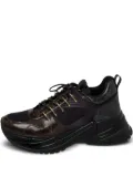 Louis Vuitton Pre-Owned Run Away Pulse monogram-embellished sneakers - Black