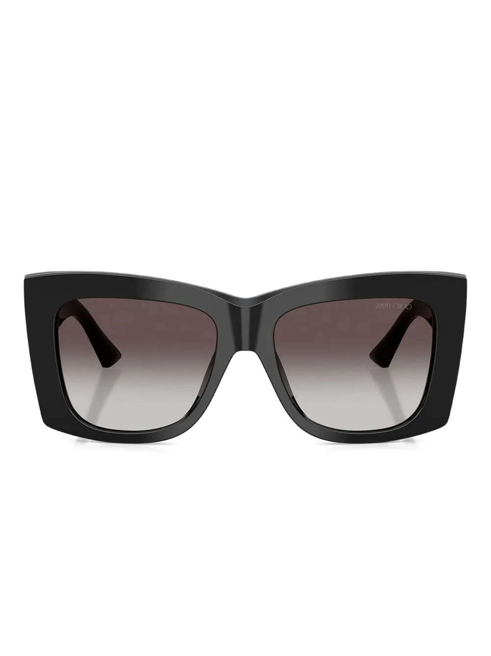Jimmy Choo Eyewear logo-plaque square-frame sunglasses Zwart