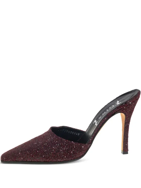 Gina leather heeled pumps