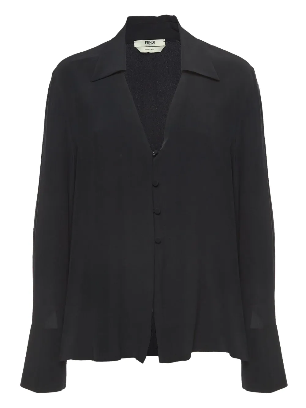 Fendi Pre-Owned camisa de seda | negro | Image 1