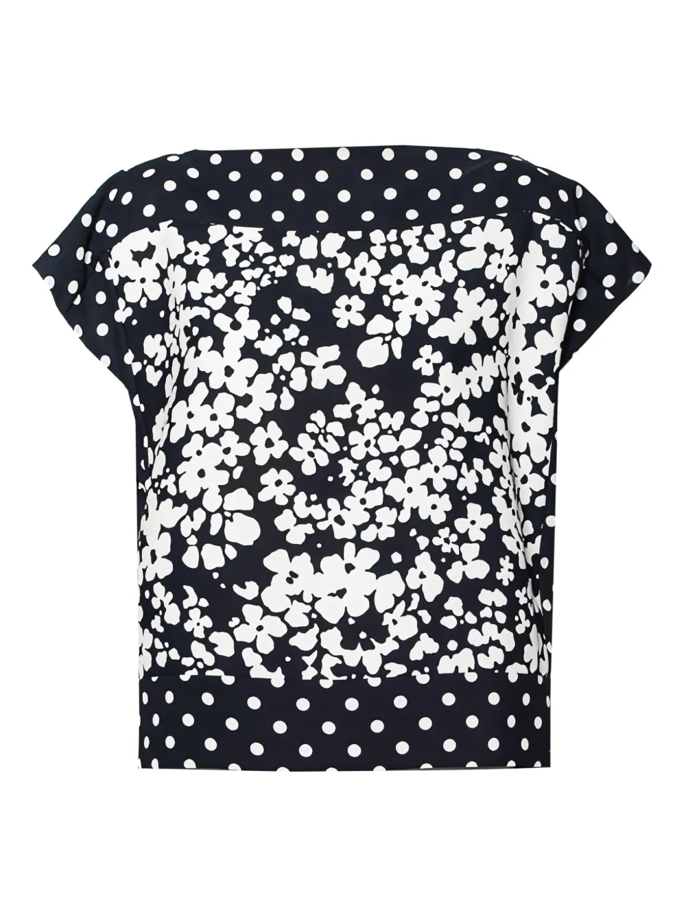 floral-print blouse