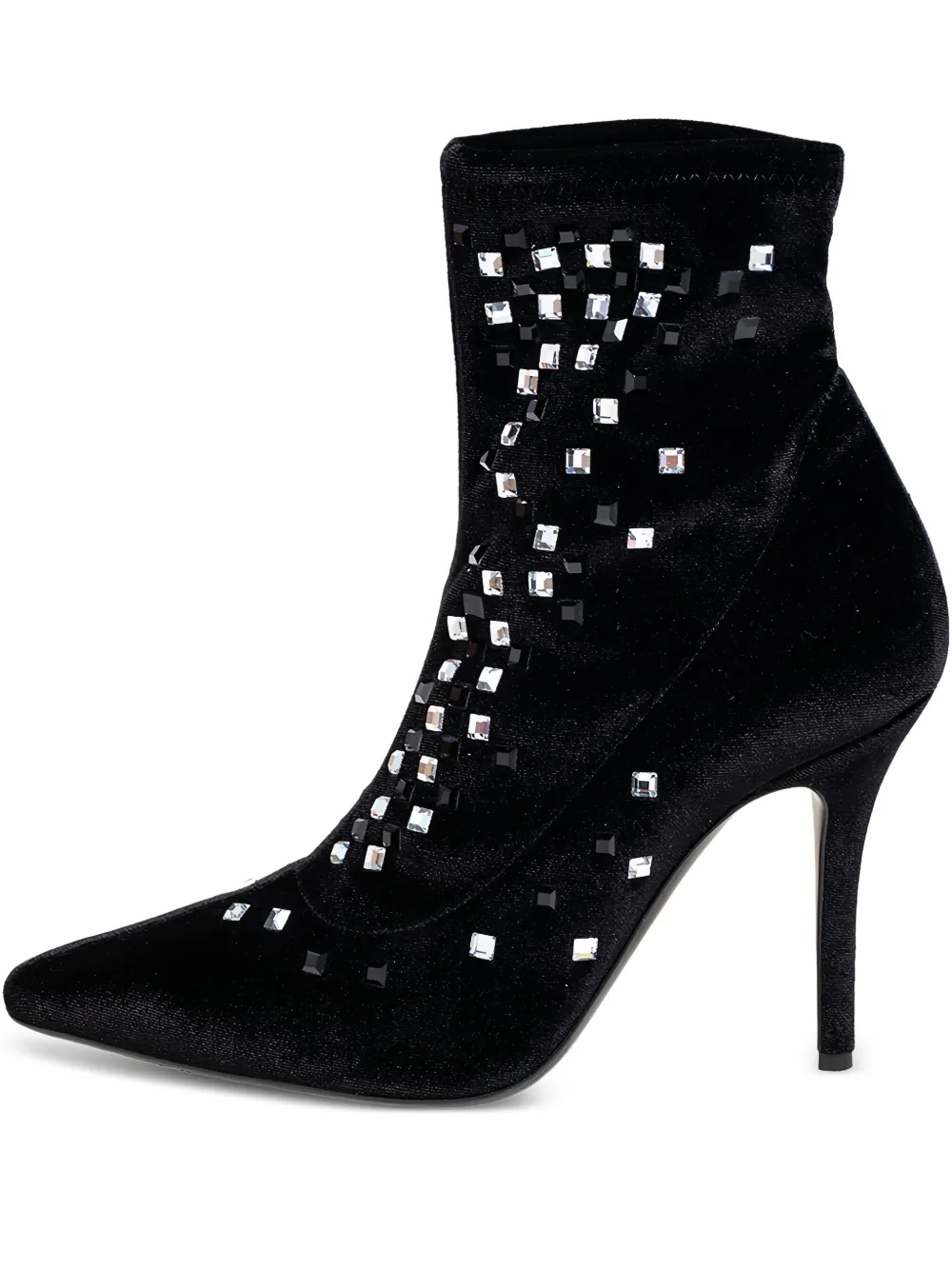 pre-owned 100mm crystal-embellished ankle boots
