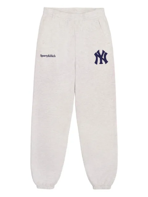 Sporty & Rich logo-embroidered track pants